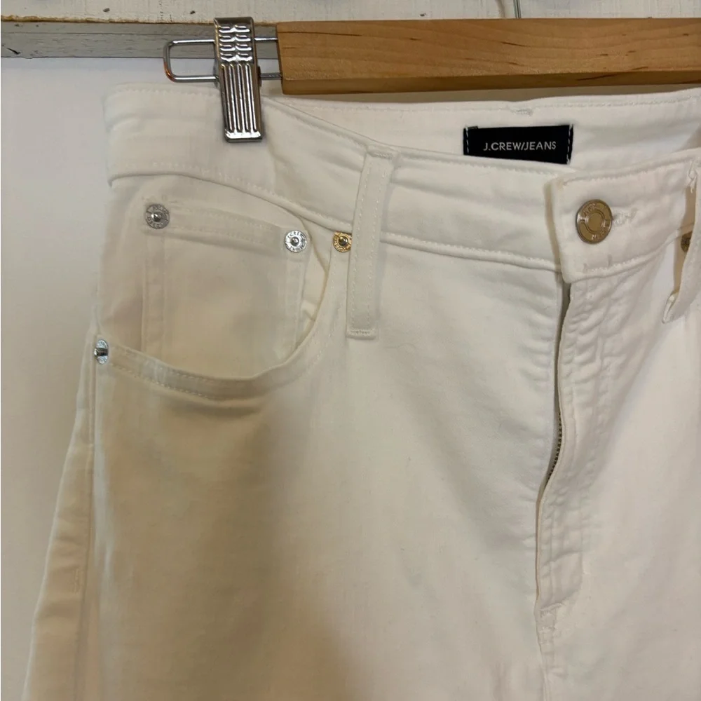 J. Crew Jeans Curvy Toothpick White Jeans